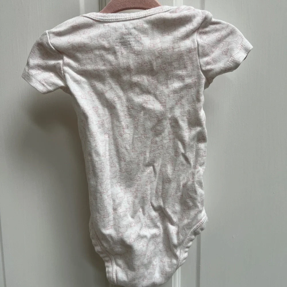 Carter’s 6M White and Pink Koala Bear Girls Short Sleeve Onesie